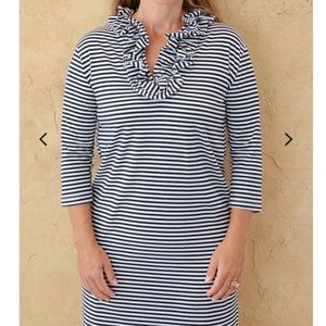 Skipper Dress - Ruffle Collar, 3/4 sleeve